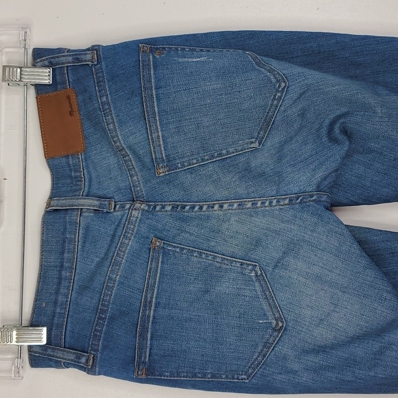 Madewell Skinny Skinny Jeans 9 Inch High Riser Ripped Knee Distressed Womens 24 - Picture 4 of 10
